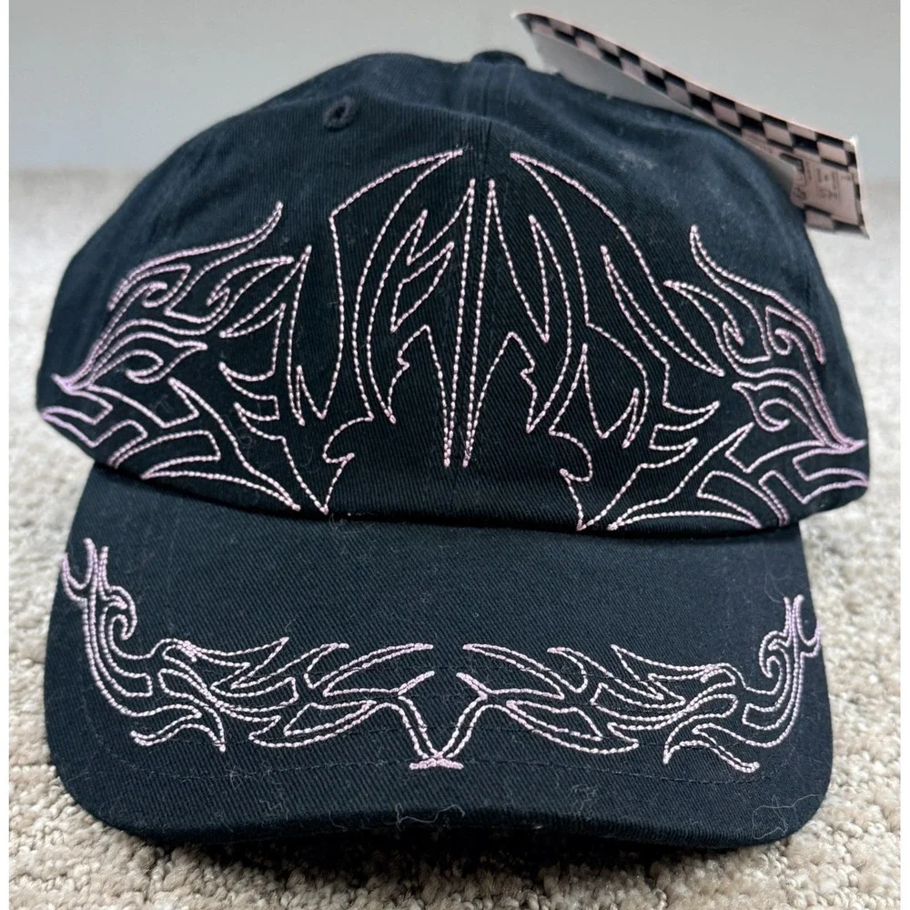 Vans Youth OSFM Skate Tribe‎ STR Hat NWT Black Pink Tribal Embroidered Hat